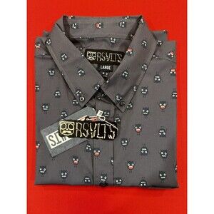 RSVLTS Scribble Monster Dropzone #45 Spooky Season KUNUFLEX Shirt Mens Large NWT